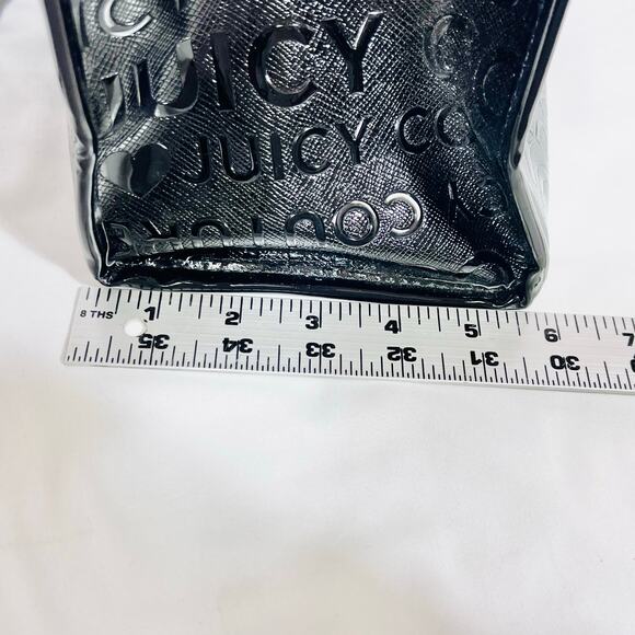 Juicy Couture Tote Handbag "Chain My Heart" Liqourice Black Heart Charms New - Picture 13 of 13